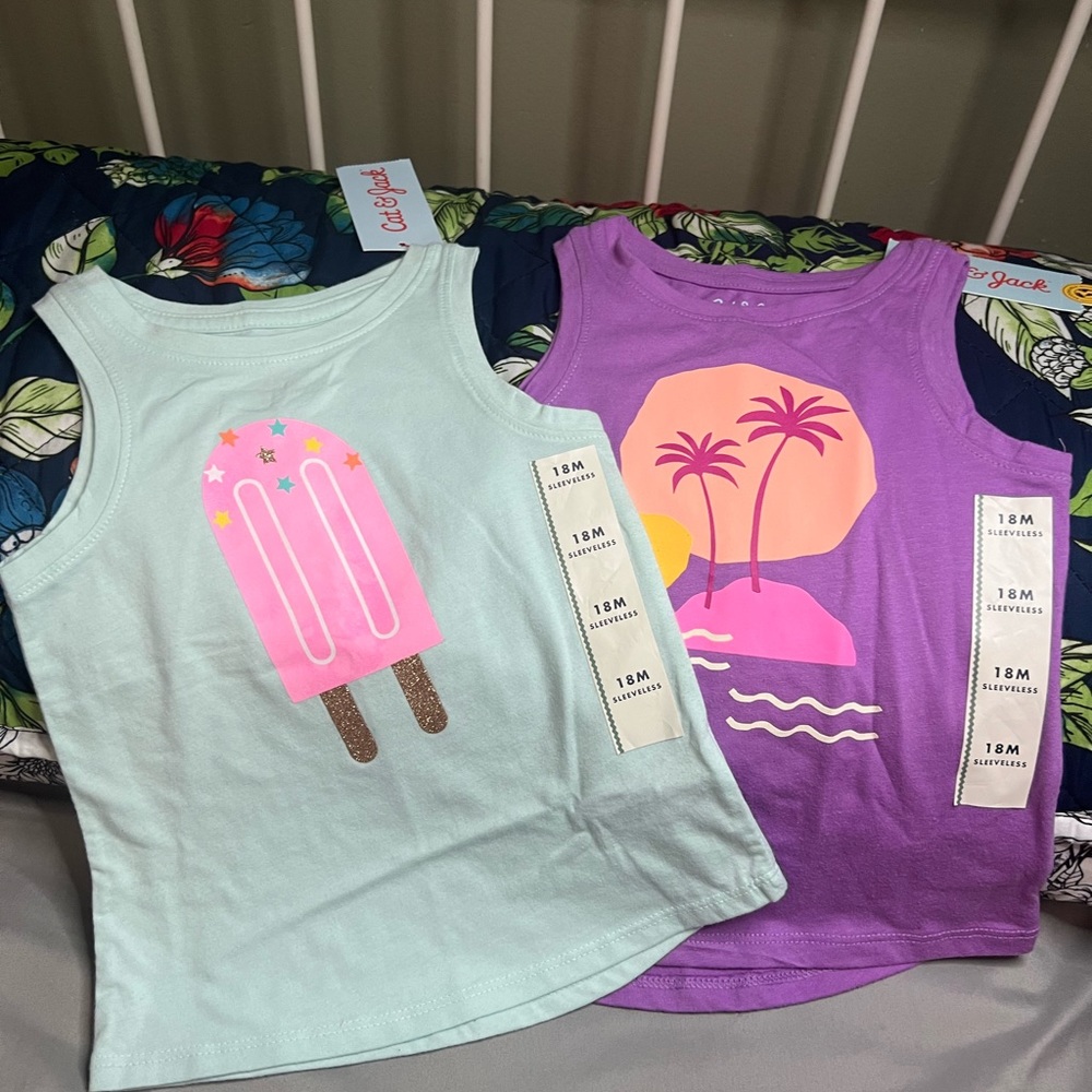 (Final Price) 2 Kids Cat & Jack Sleeveless